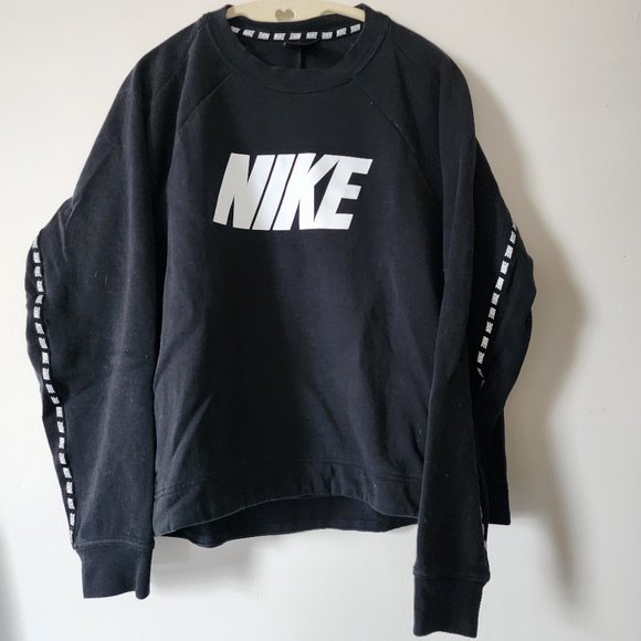 Nike black and white Spellout sweatshirt - Picture 1 of 3